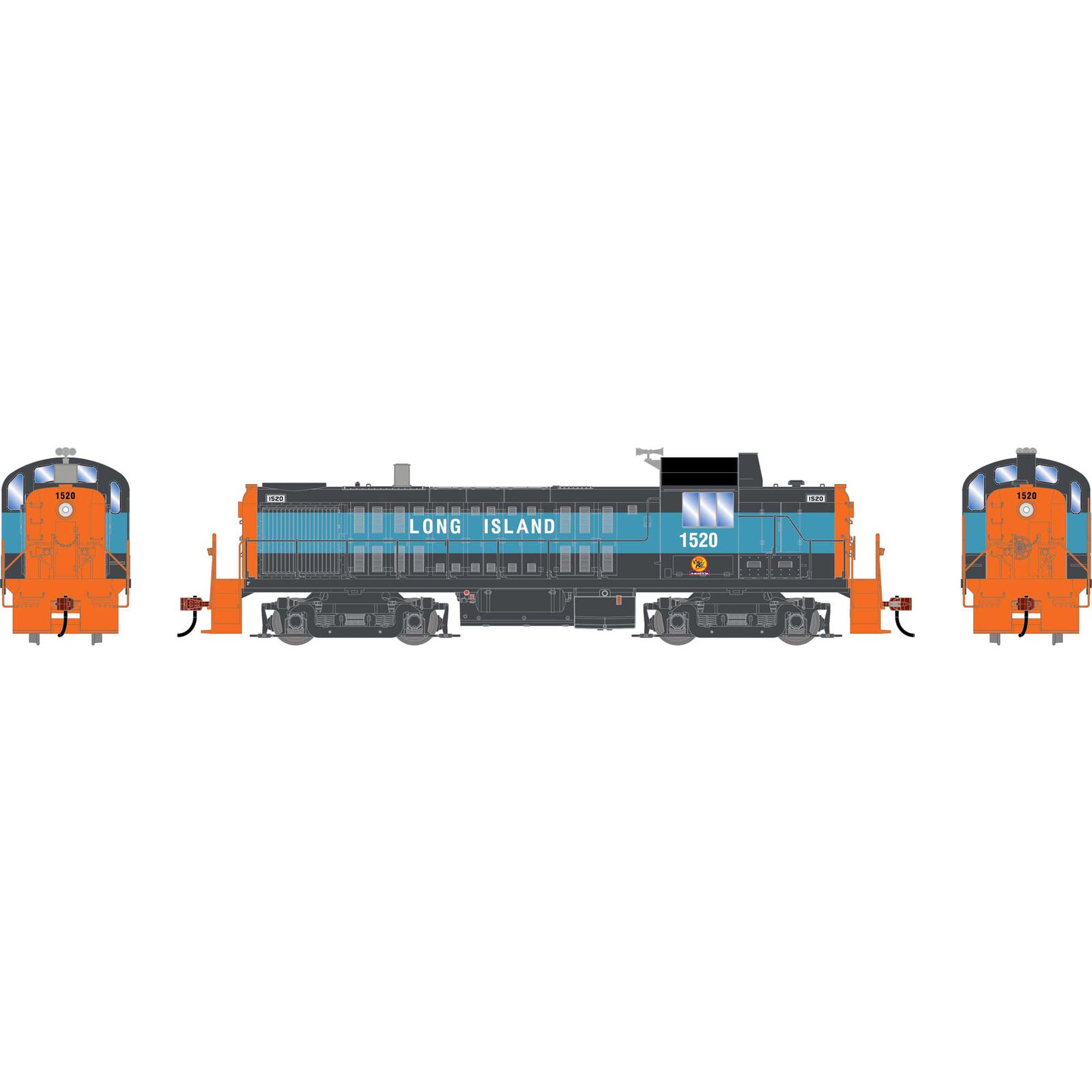 HO RS-3 Locomotive with DCC & Sound, LIRR #1520