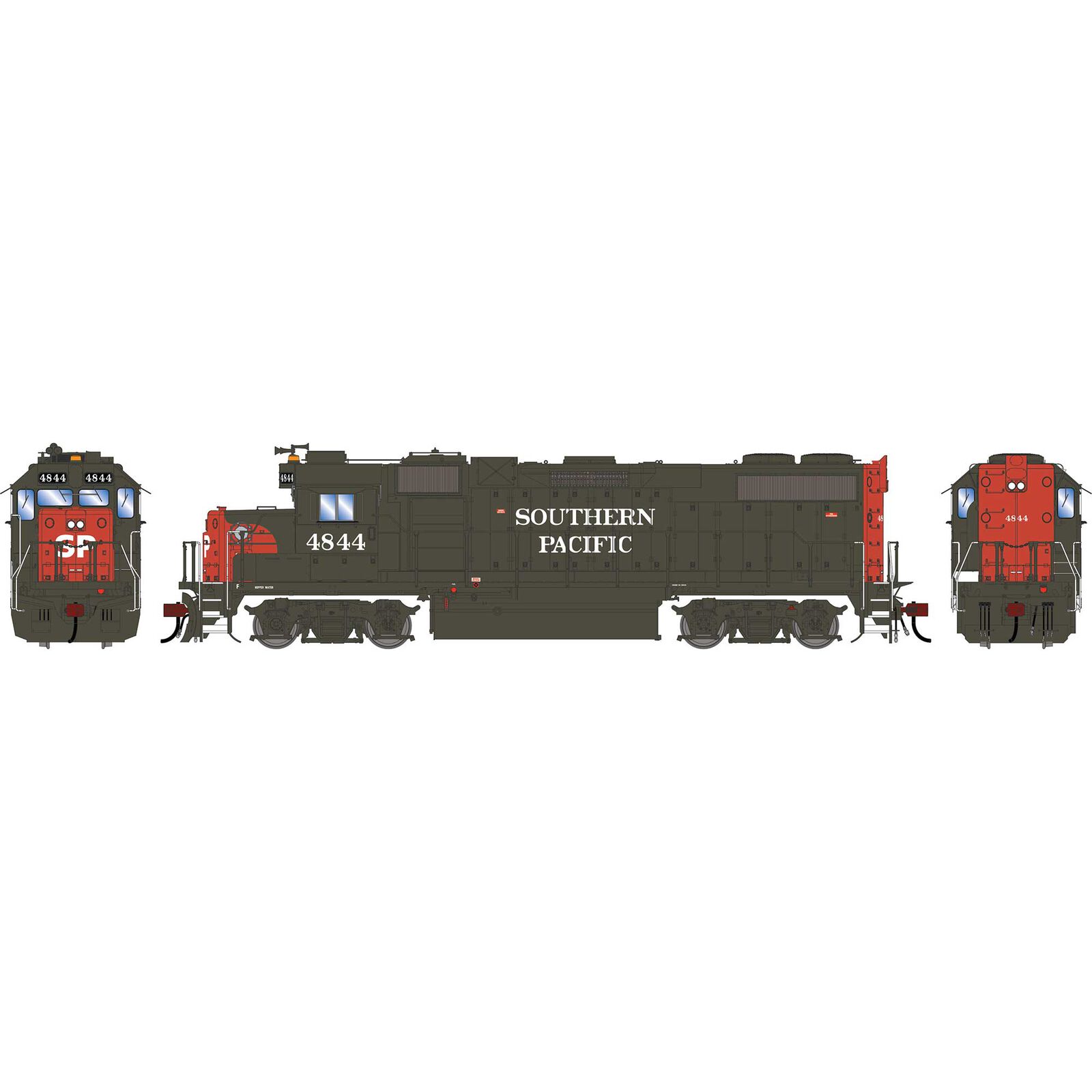HO GEN GP38-2 Locomotive w/DCC & Sound, SP #4844