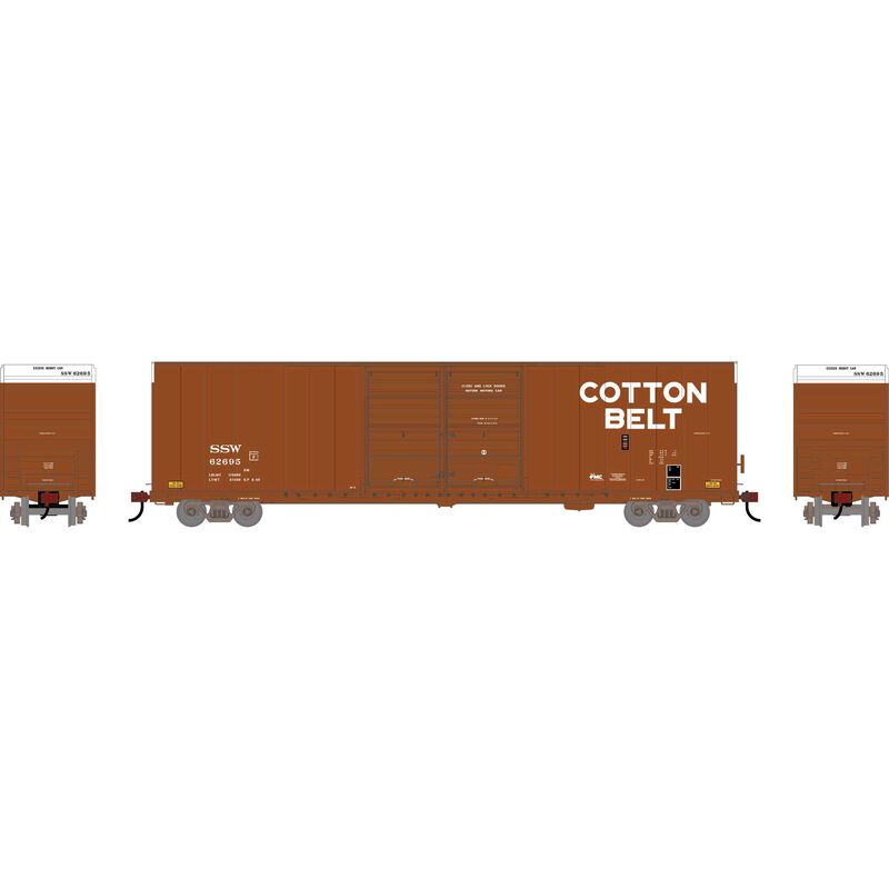 HO 60' FMC Smooth Side Double Door Box Car, SSW #62695