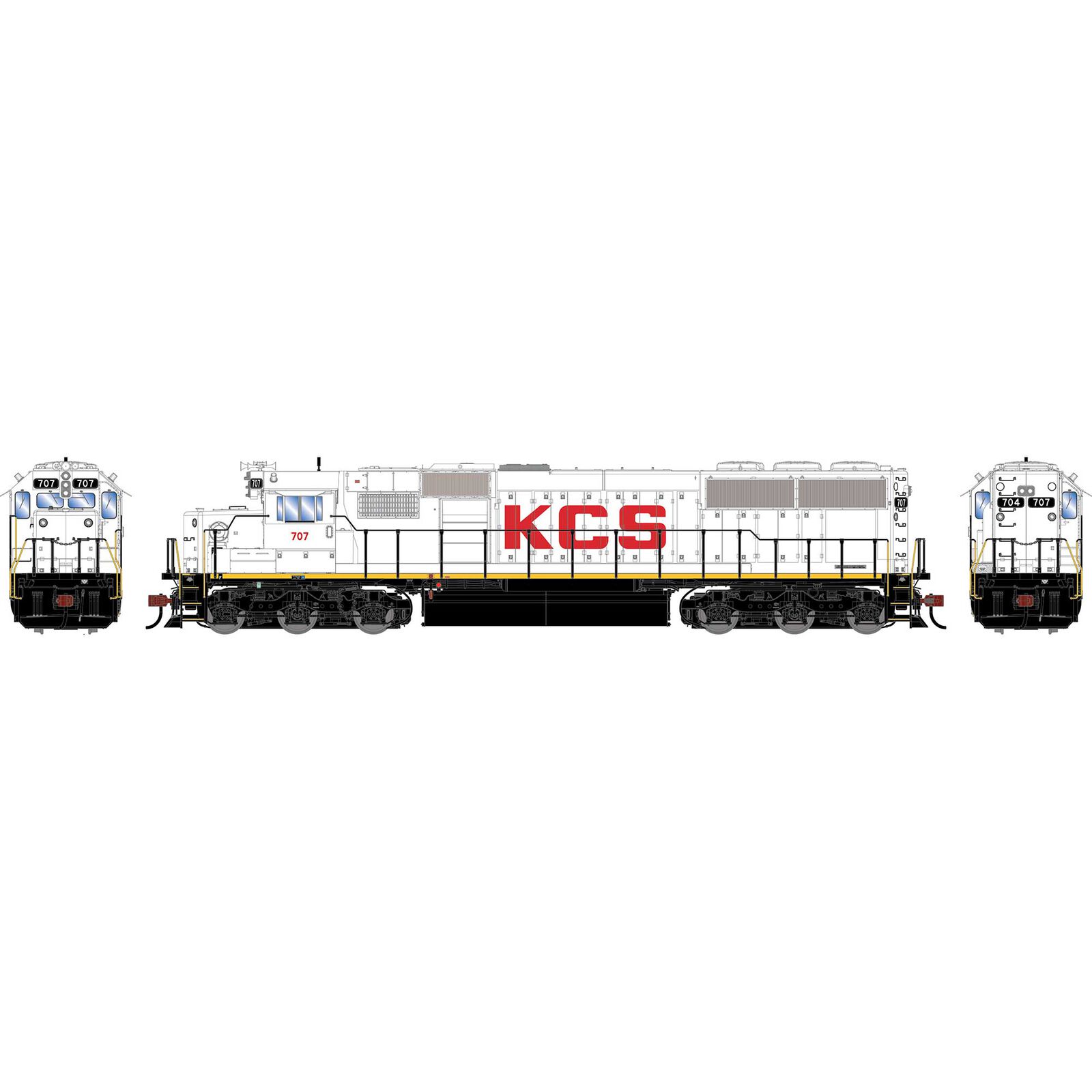 HO GEN SD50 Locomotive, KCS #707