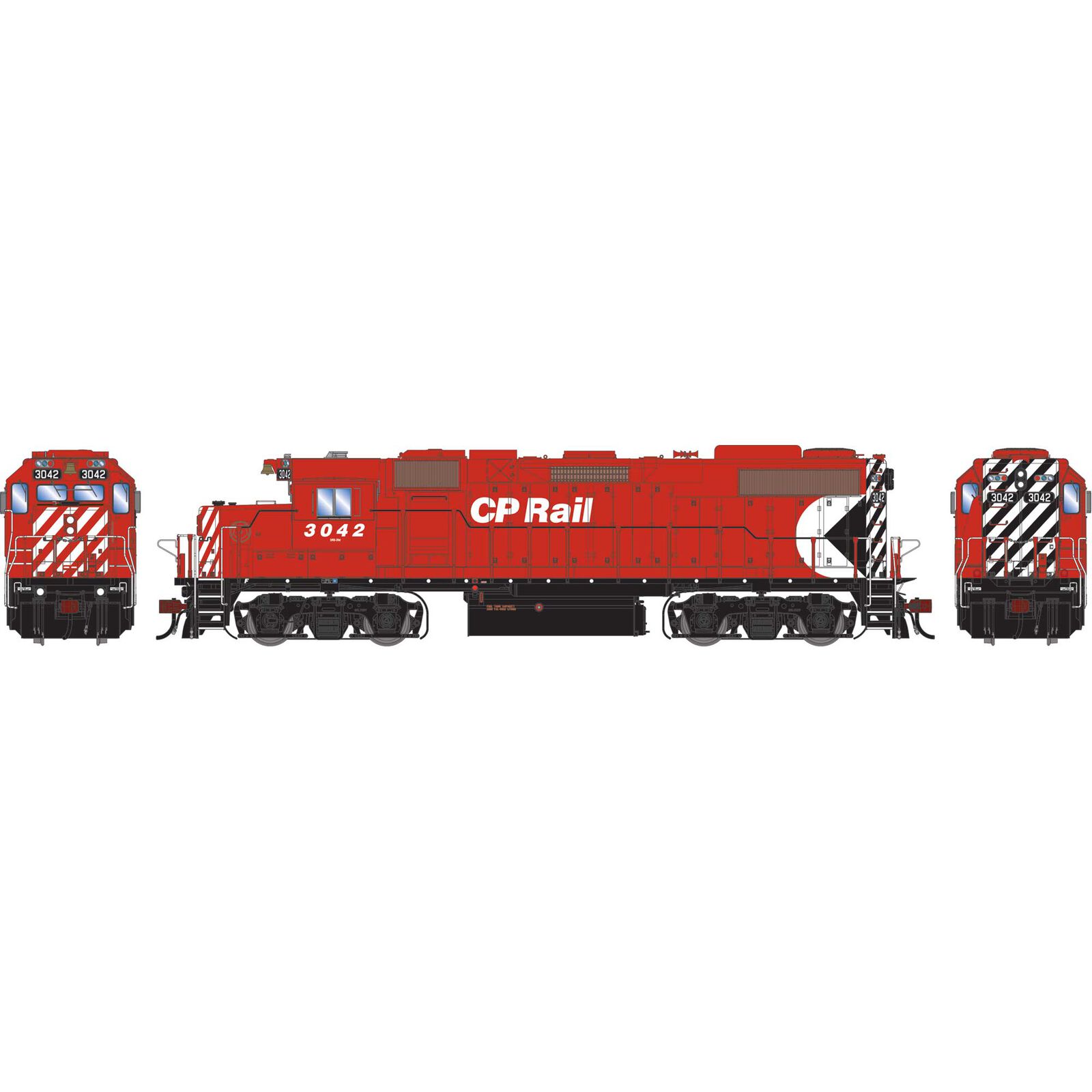 HO GEN GP38-2 Locomotive w/DCC & Sound, CP 'Multimark' #3042