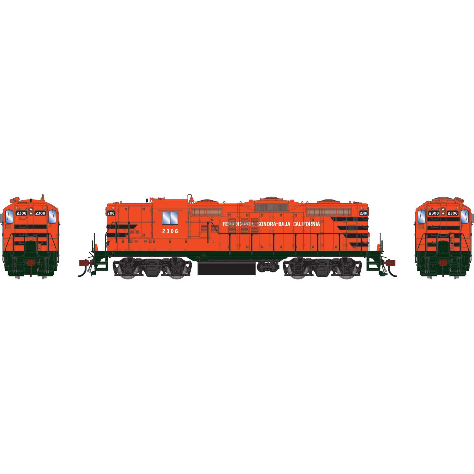 HO GP18 Locomotive with DCC & Sound, SBC #2306