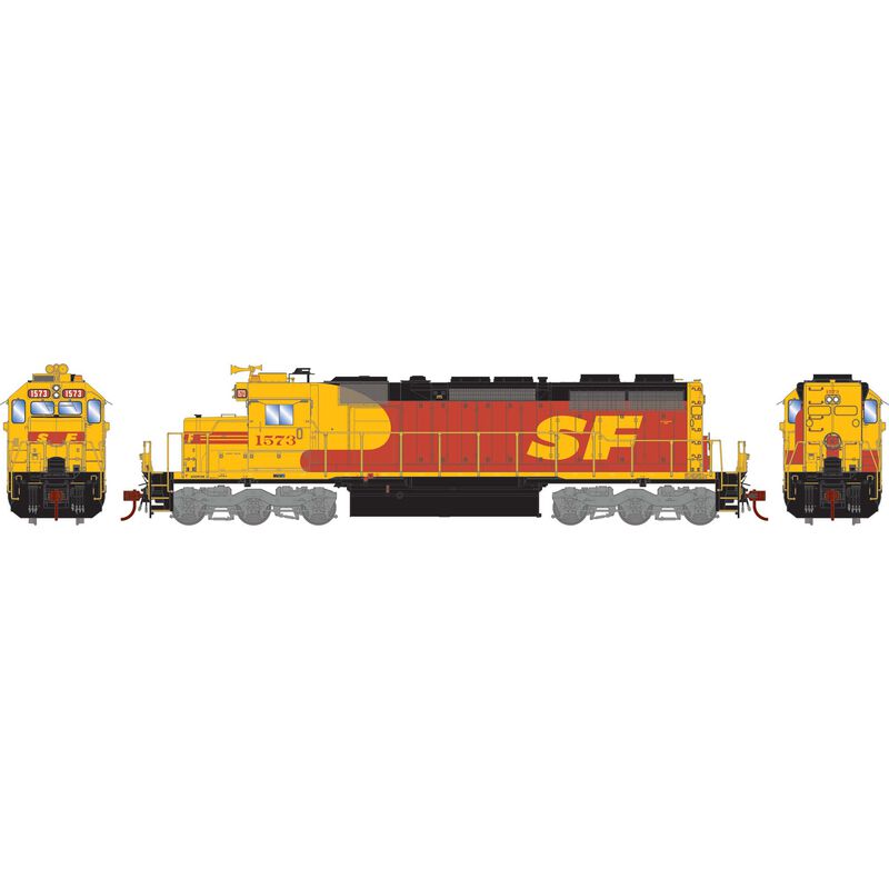 HO EMD SD39 Locomotive with DCC & Sound, ATSF #1573