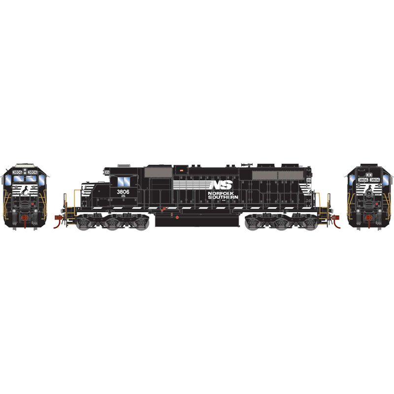 HO EMD SD38 Locomotive with DCC & Sound, NS #3806