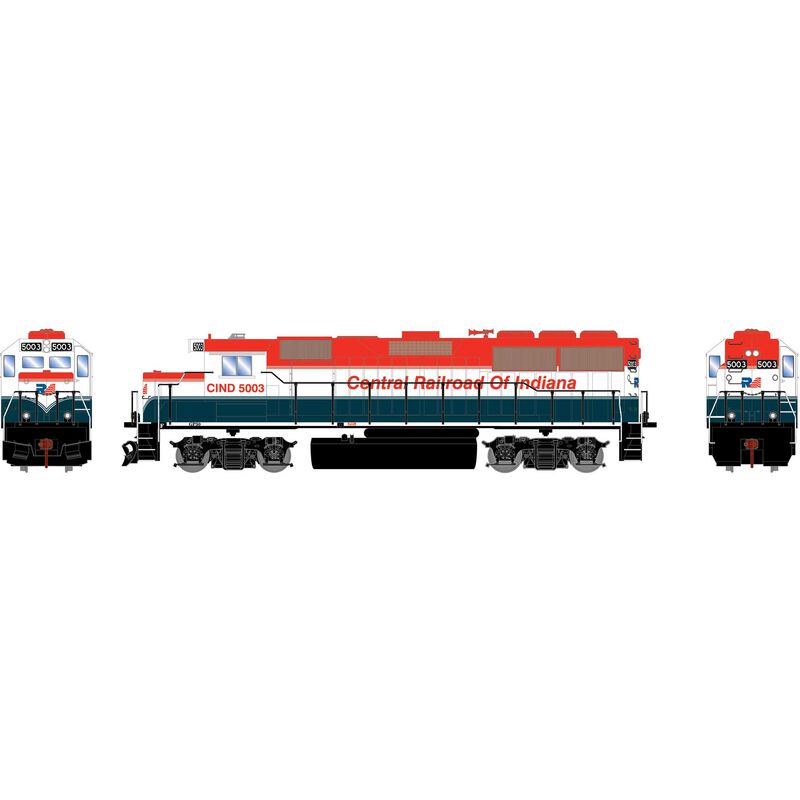 HO ATH GP50 Locomotive with DCC & Sound, CIND #5003