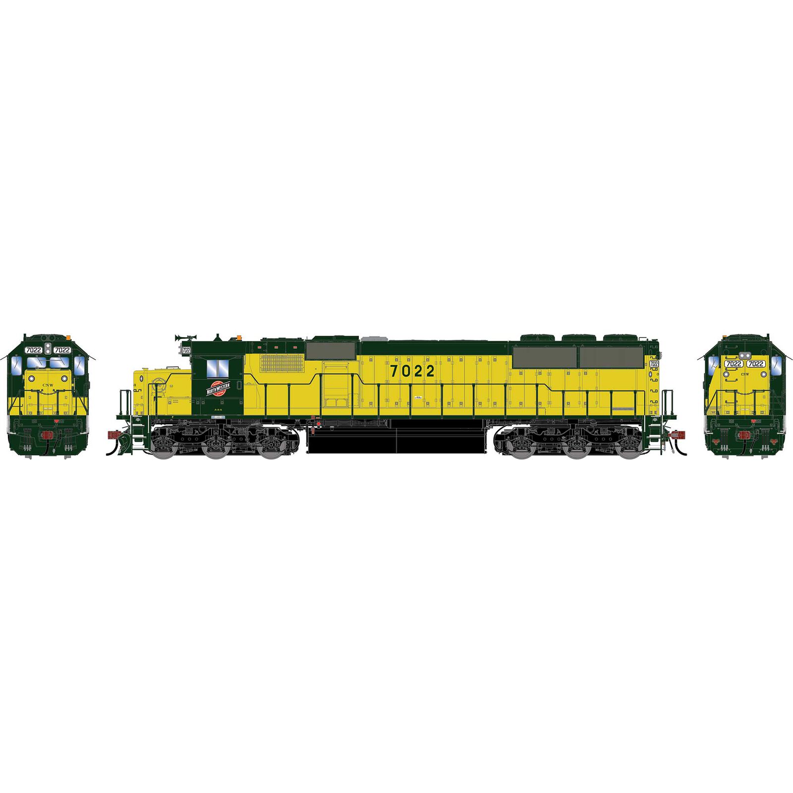 HO GEN SD50 Locomotive, CNW #7022