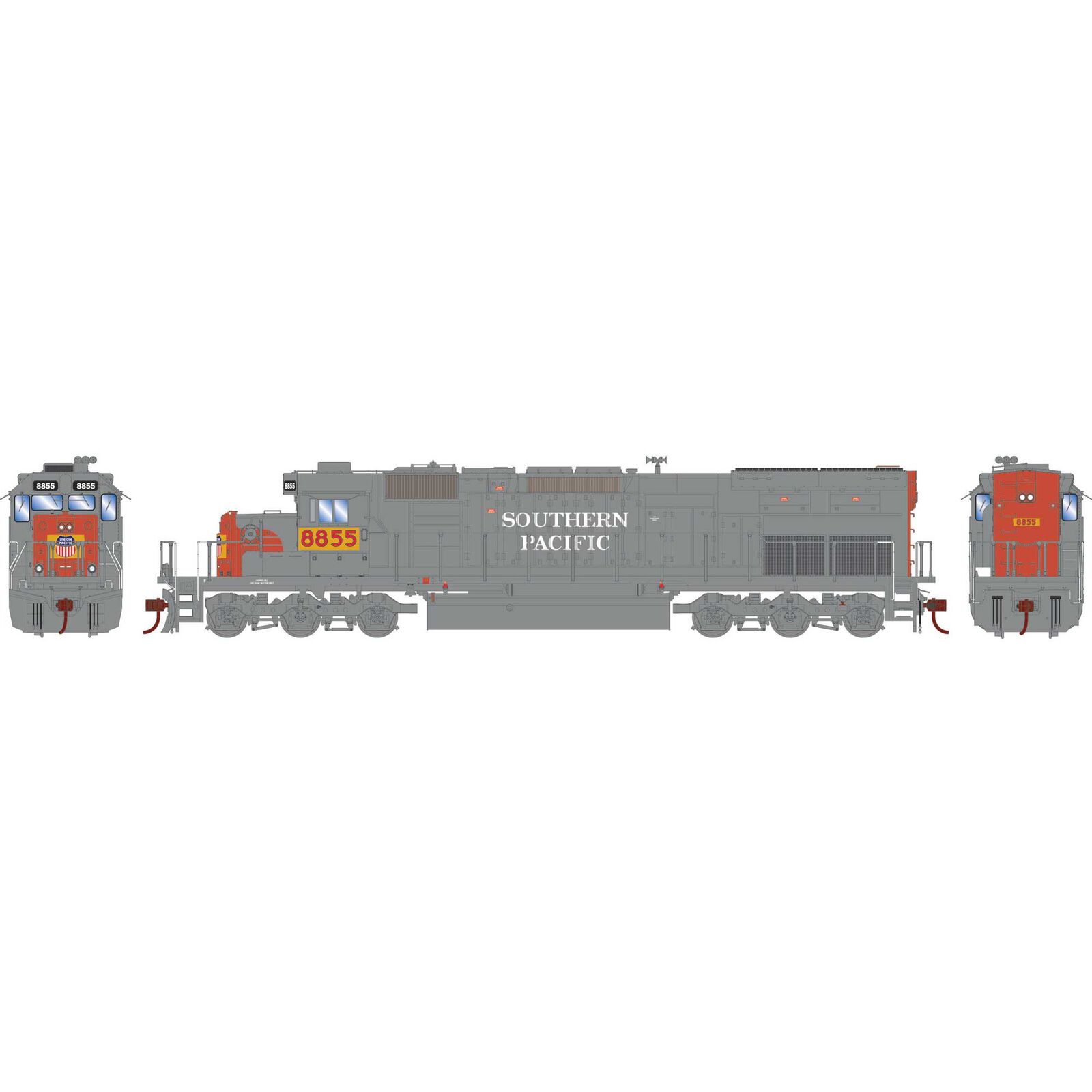 HO SD40T-2 Locomotive with DCC & Sound, PFG/UP #8855