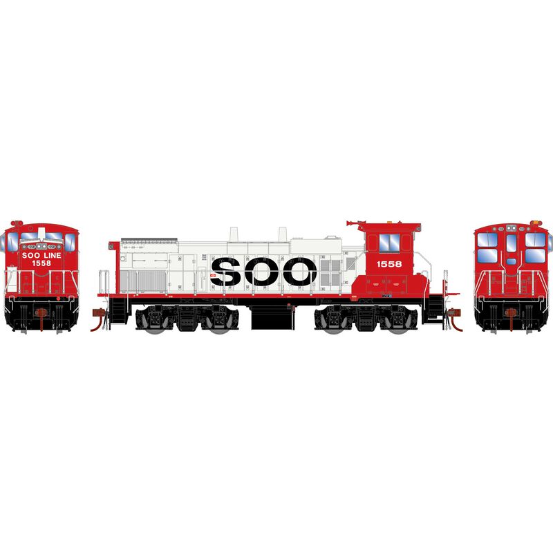 HO MP15AC Locomotive with DCC & Sound, SOO #1558