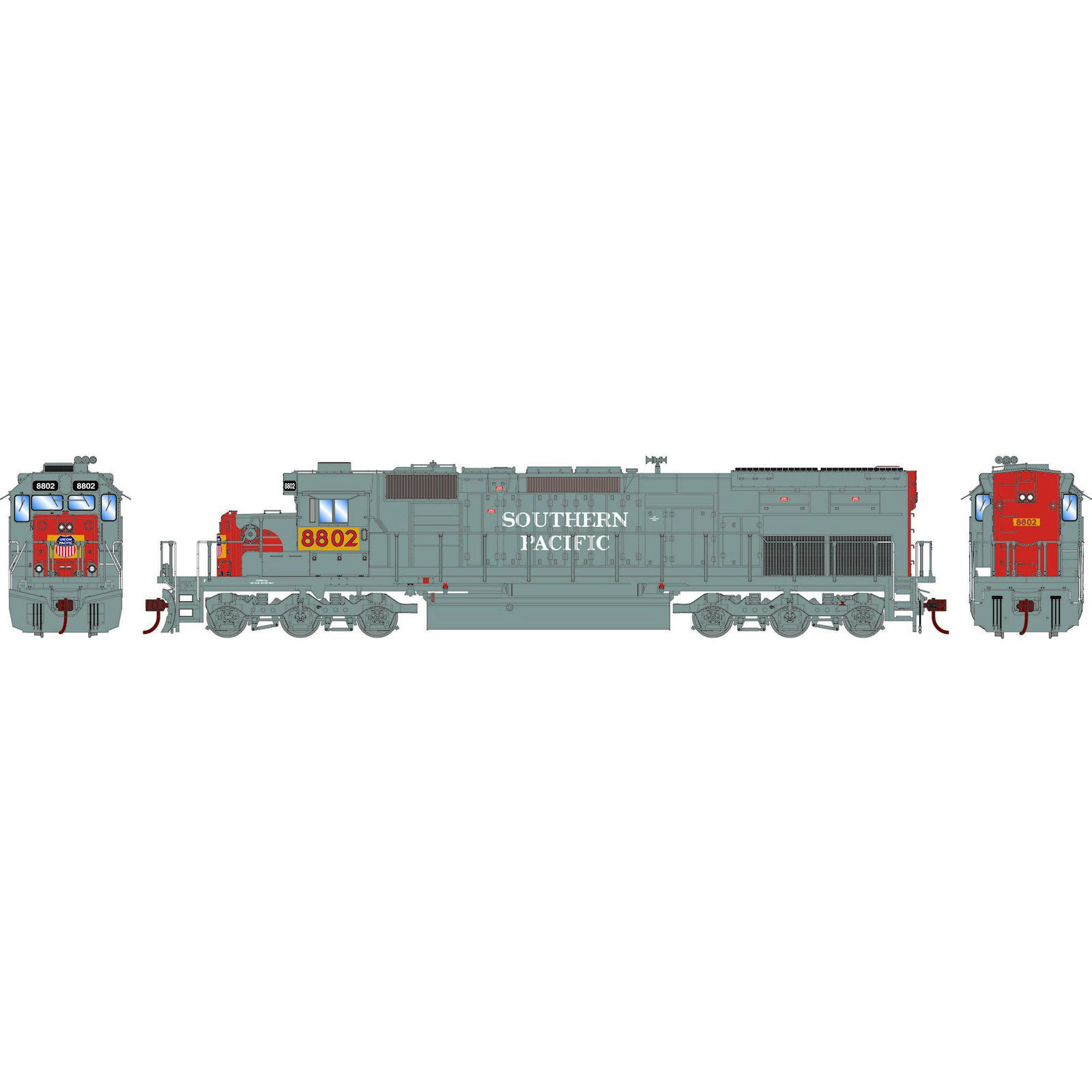 HO SD40T-2 Locomotive, PFG/UP #8802