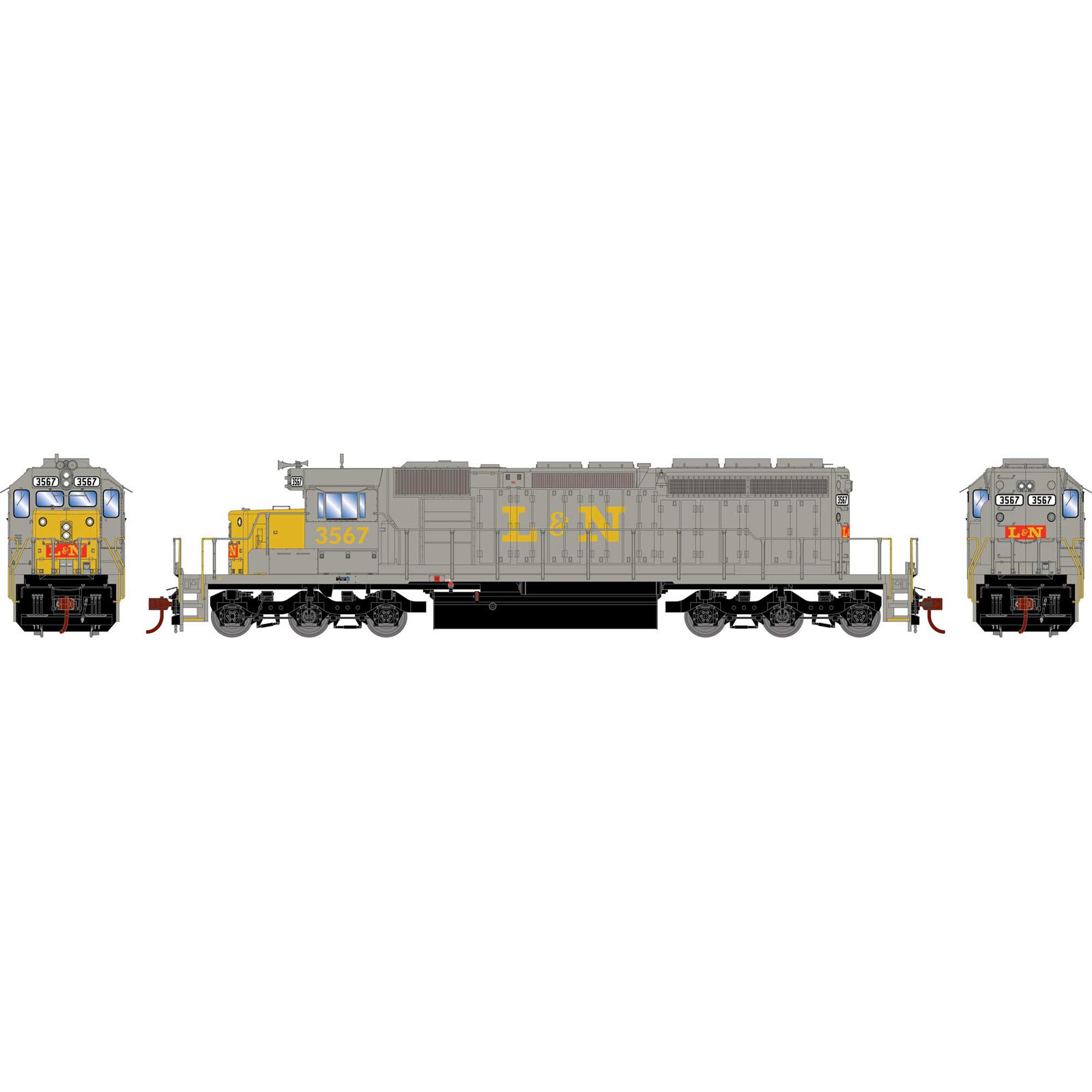 HO EMD SD40-2 Locomotive, LN #3567