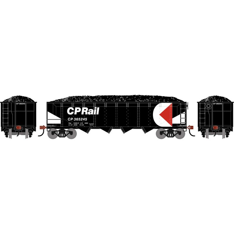 HO ATH 40' 4-Bay Offset Hopper with Load, CP #365245