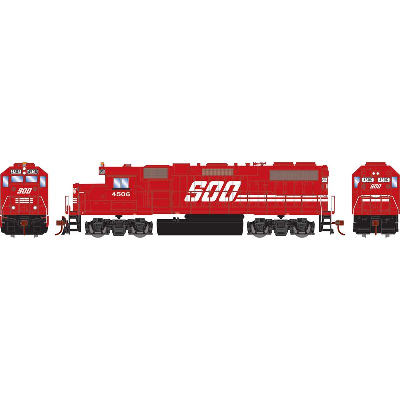 HO GP38-2 Locomotive, Sound-Ready with Speaker, SOO #4506