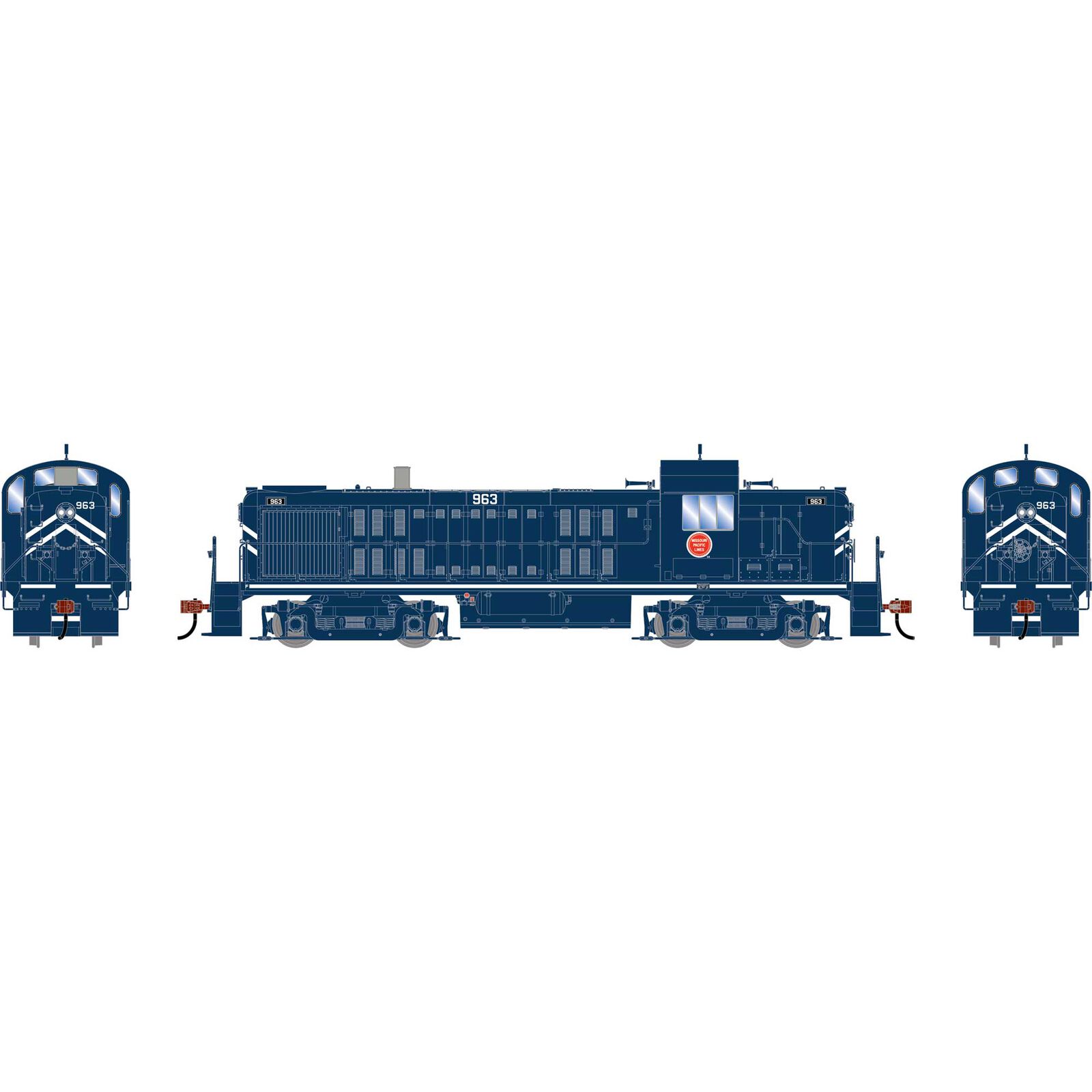 HO RS-3 Locomotive, MP #963
