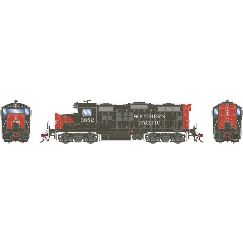 HO GP9E Locomotive with DCC & Sound, SP #3882
