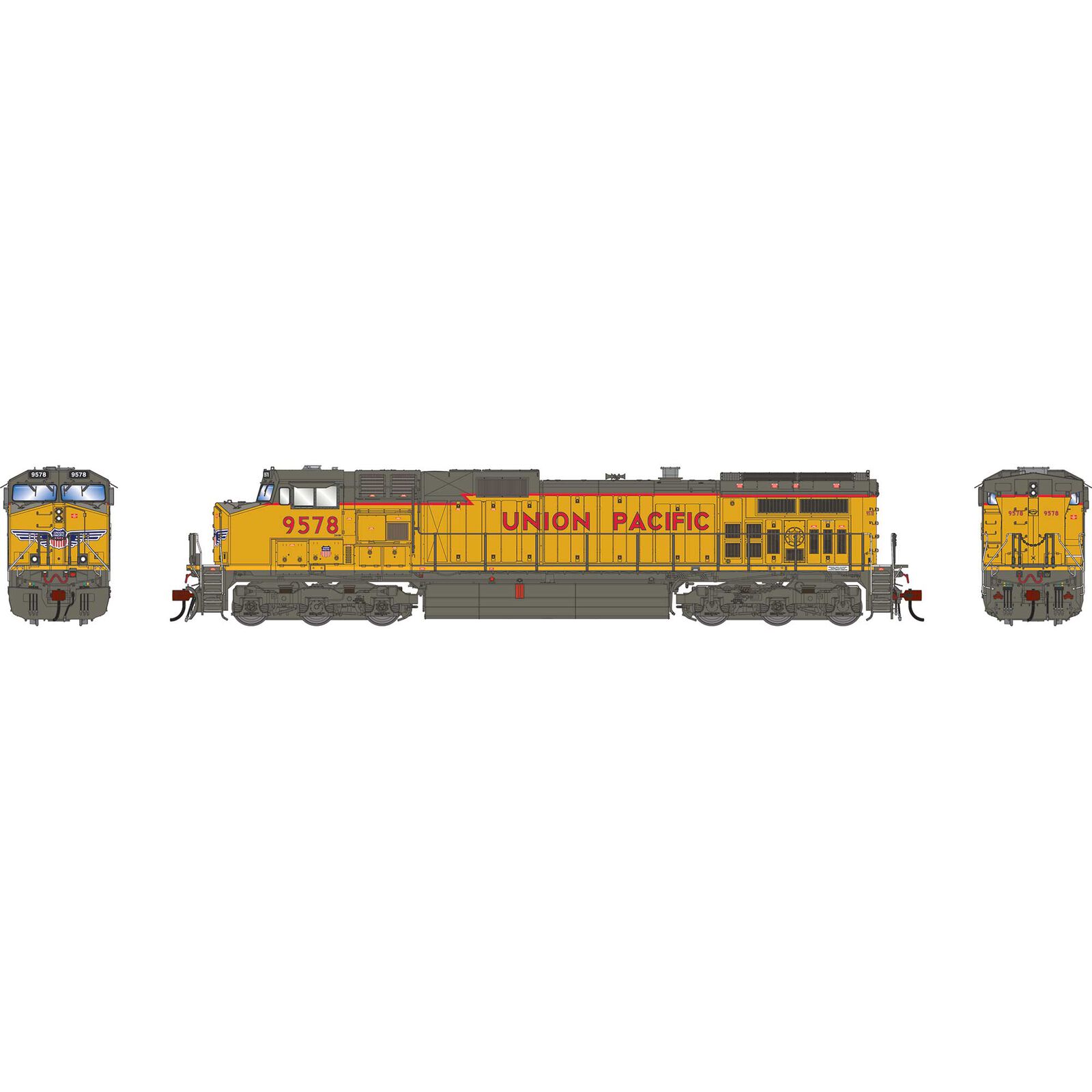HO GE Dash 9-44CW Locomotive, UP #9573