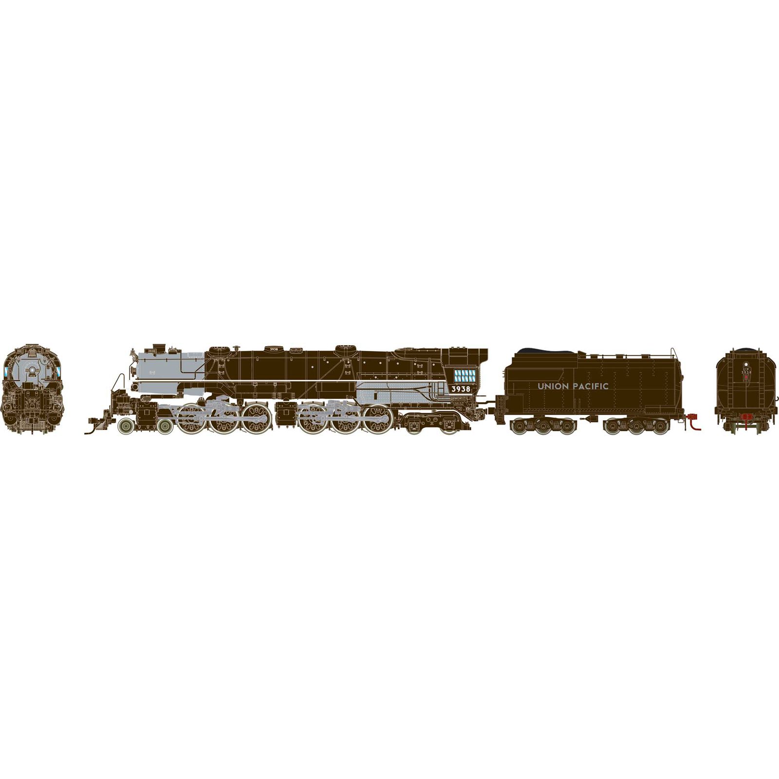HO4-6-6-4 CSA-2 Challenger Locomotive, UP #3938