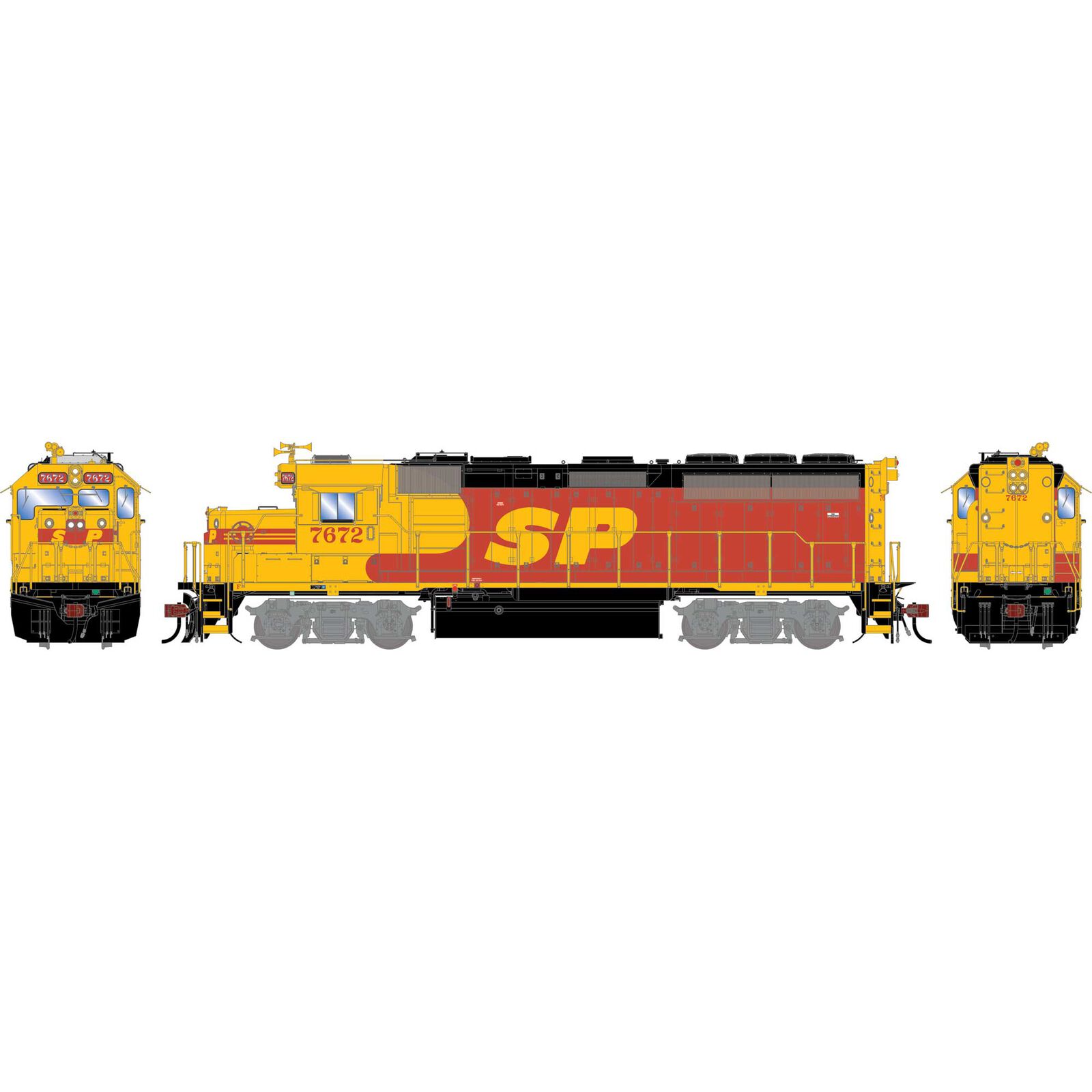 HO GP40-2 Locomotive with DCC & Sound, SP 'Kodachrome' #7672