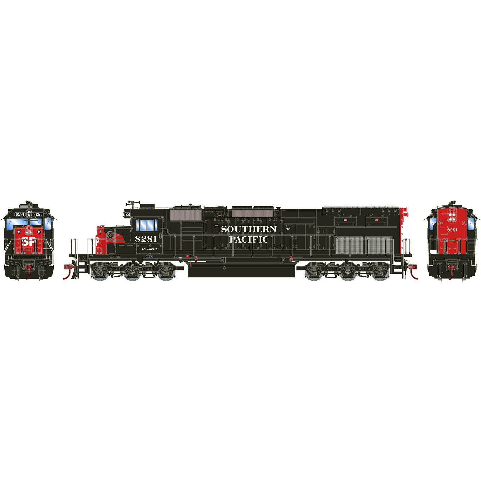 HO SD40T-2 Locomotive, SP #8281