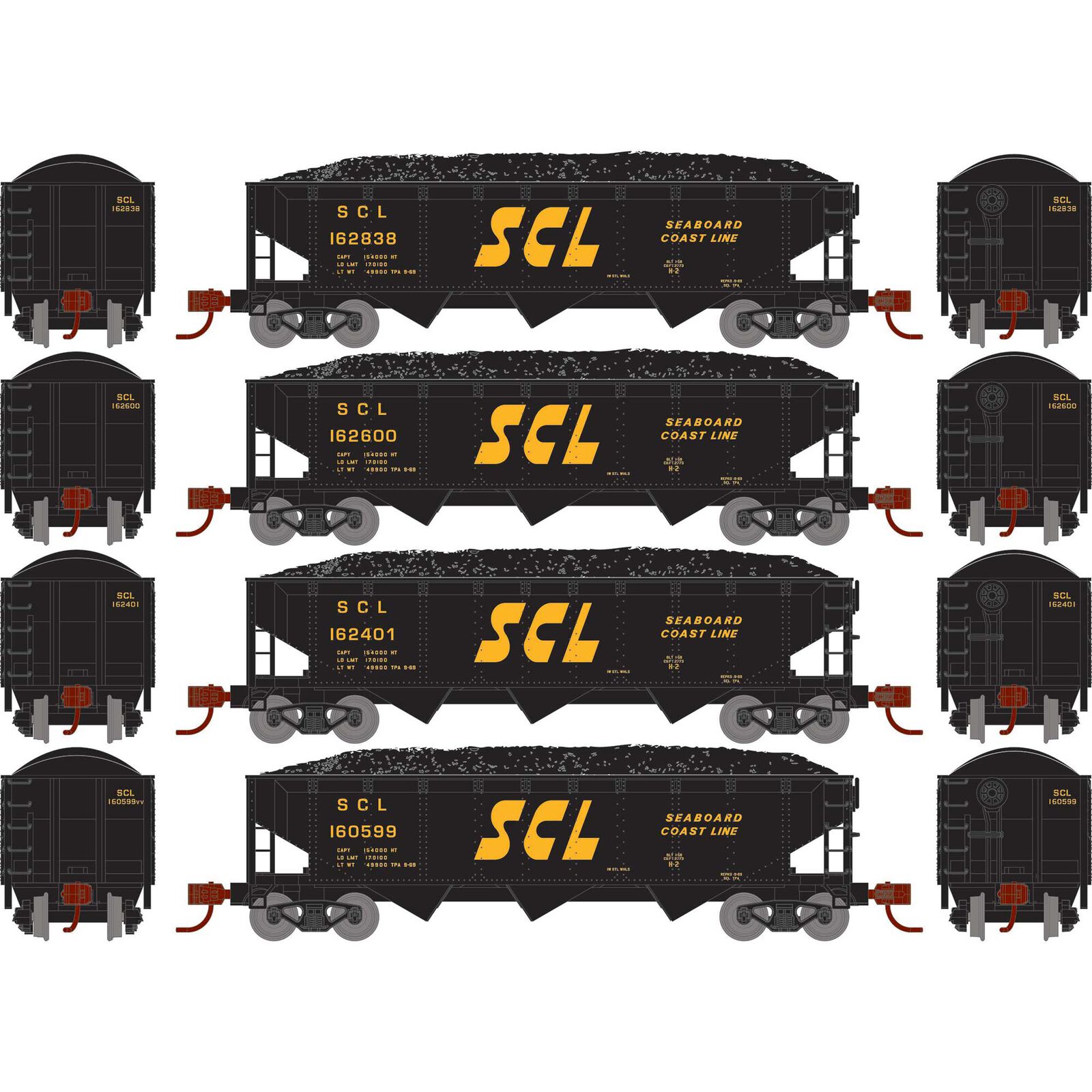 N 40' Offset Coal Hopper with Load, SCL #2 (4)