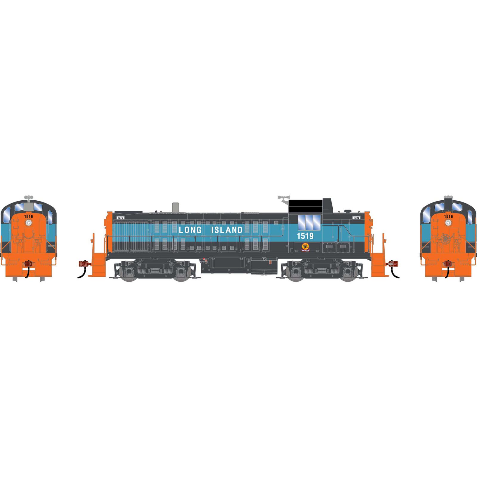 HO RS-3 Locomotive with DCC & Sound, LIRR #1519