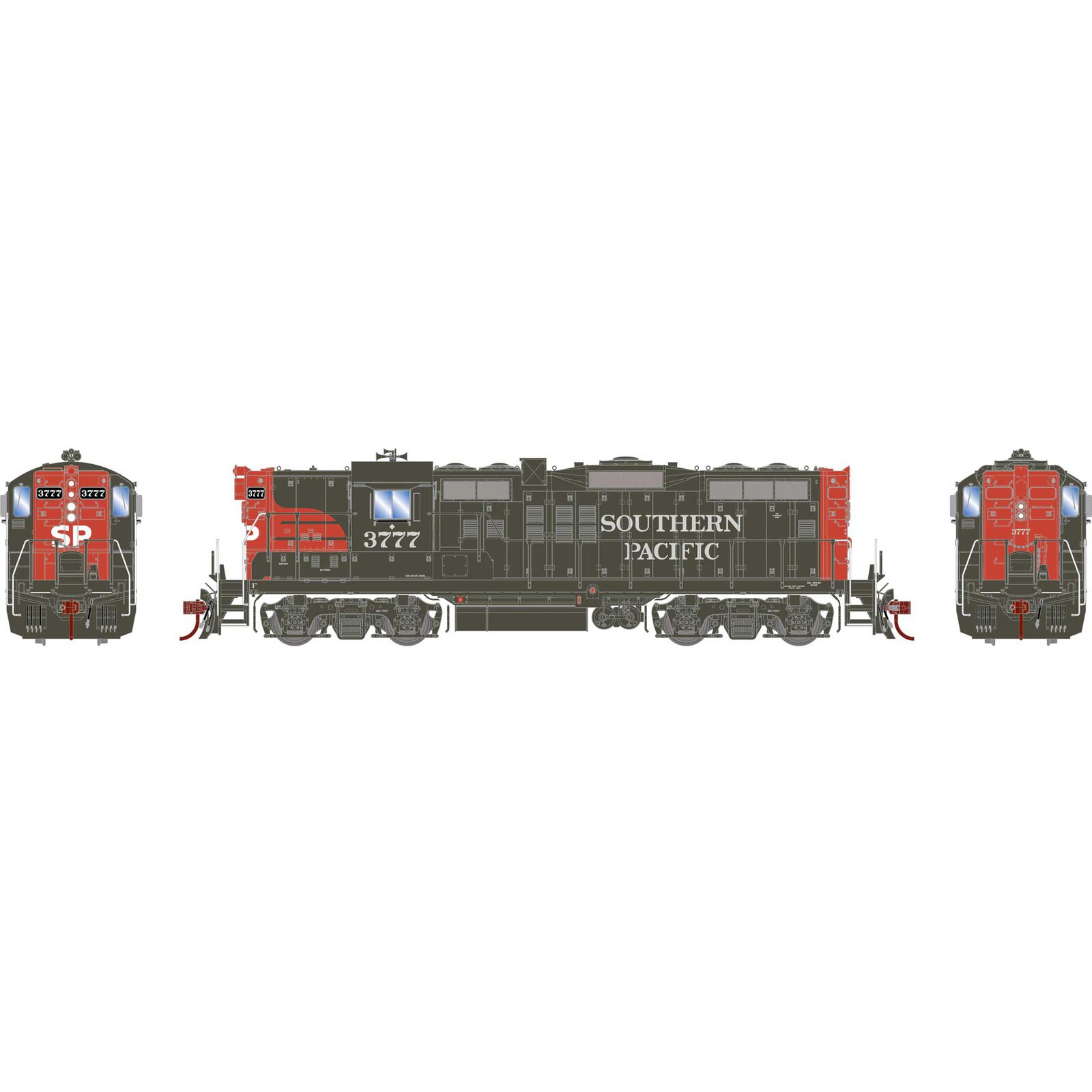 HO GP9 Locomotive, #3777