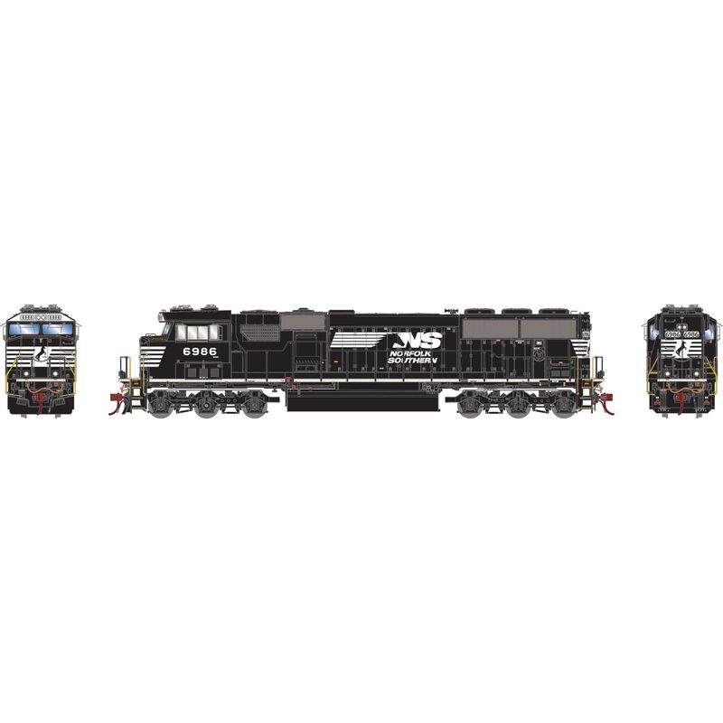 HO SD60E Locomotive with DCC & Sound, NS #6986