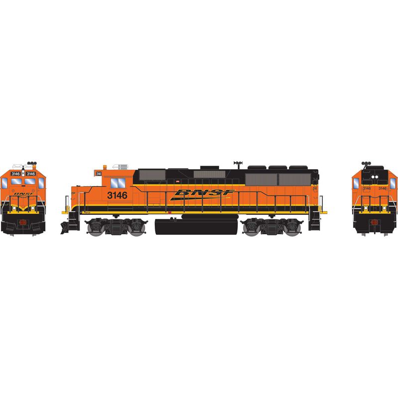 HO ATH GP50 Locomotive with DCC & Sound, BNSF #3146