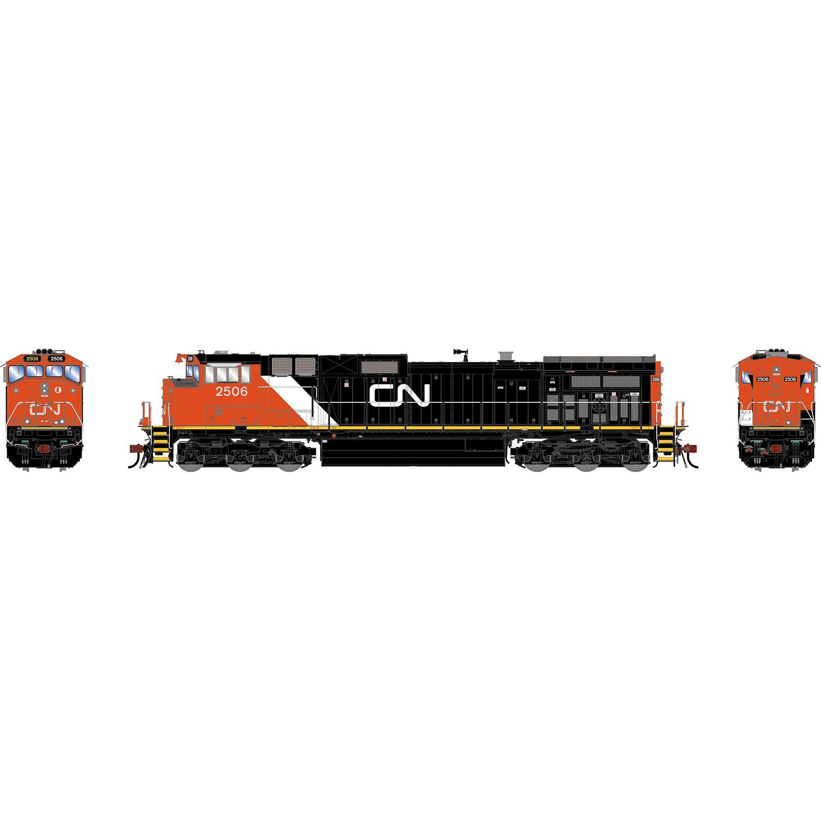 HO GE Dash 9-44CW Locomotive with DCC & Sound, CN #2506