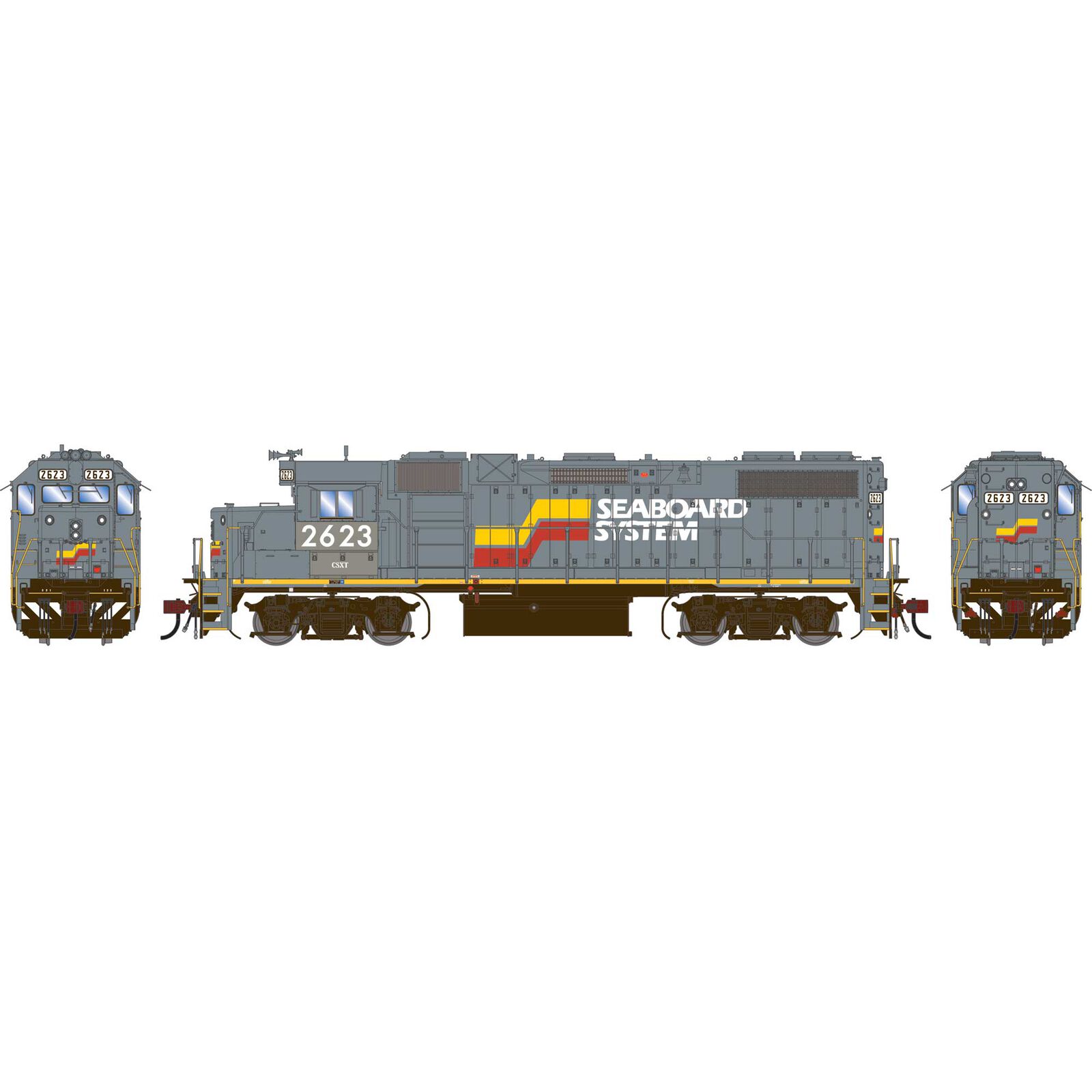 HO GEN GP38-2 Locomotive, CSX 'Ex-SBD' Primed For Grime #2623