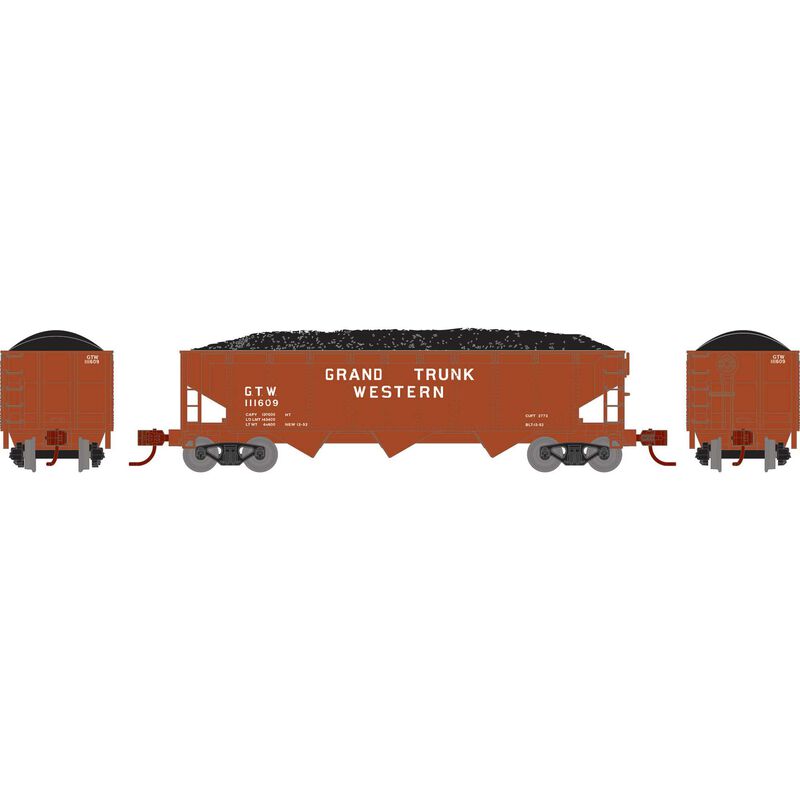 N 40' Offset Coal Hopper with Load, GTW #111609