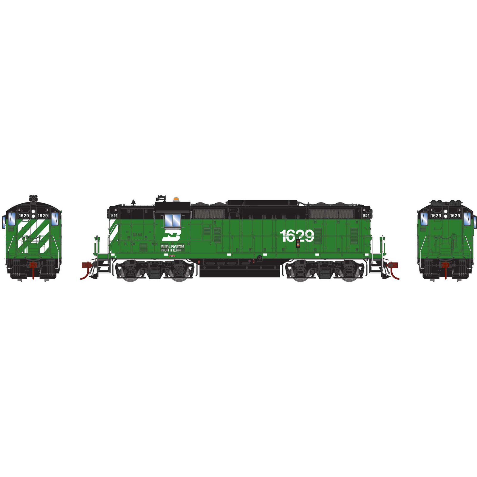 HO GP7 Locomotive with DCC & Sound, BN #1629