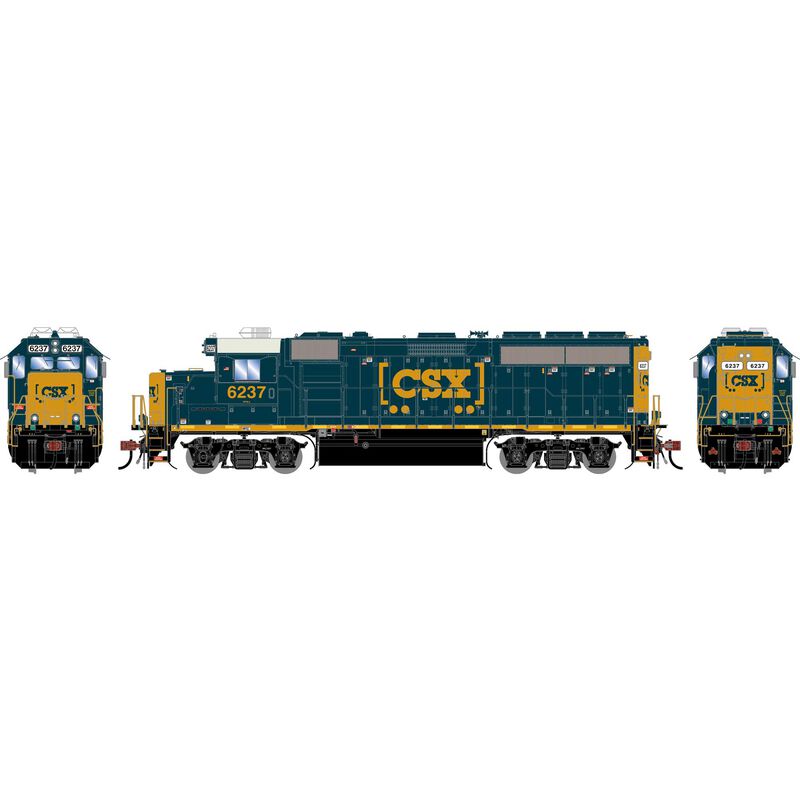HO GP40-2 Locomotive with DCC & Sound, CSXT 'Boxcar Logo' #6237