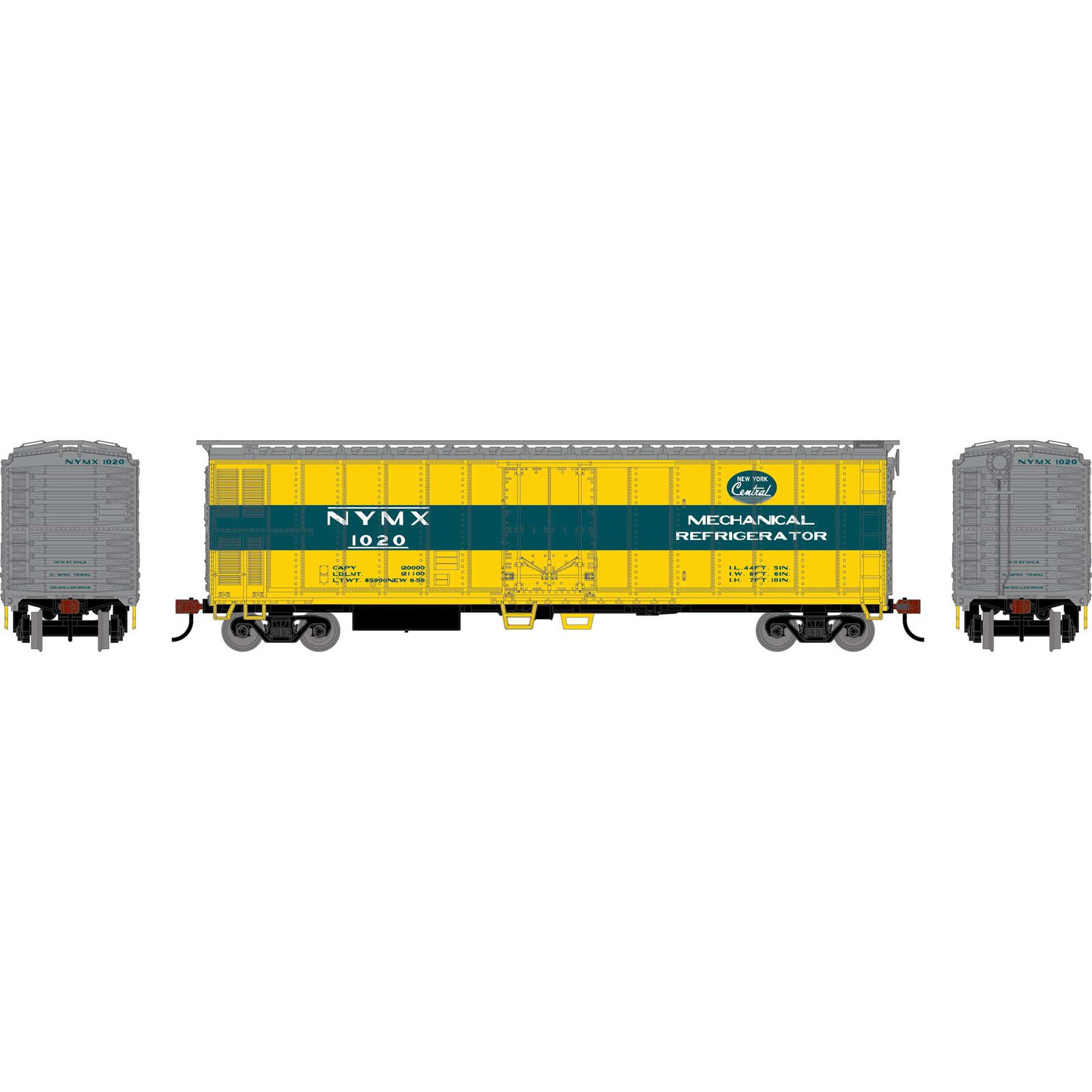 HO 50' Smooth Side Mechanical Reefer, NYMX #1020
