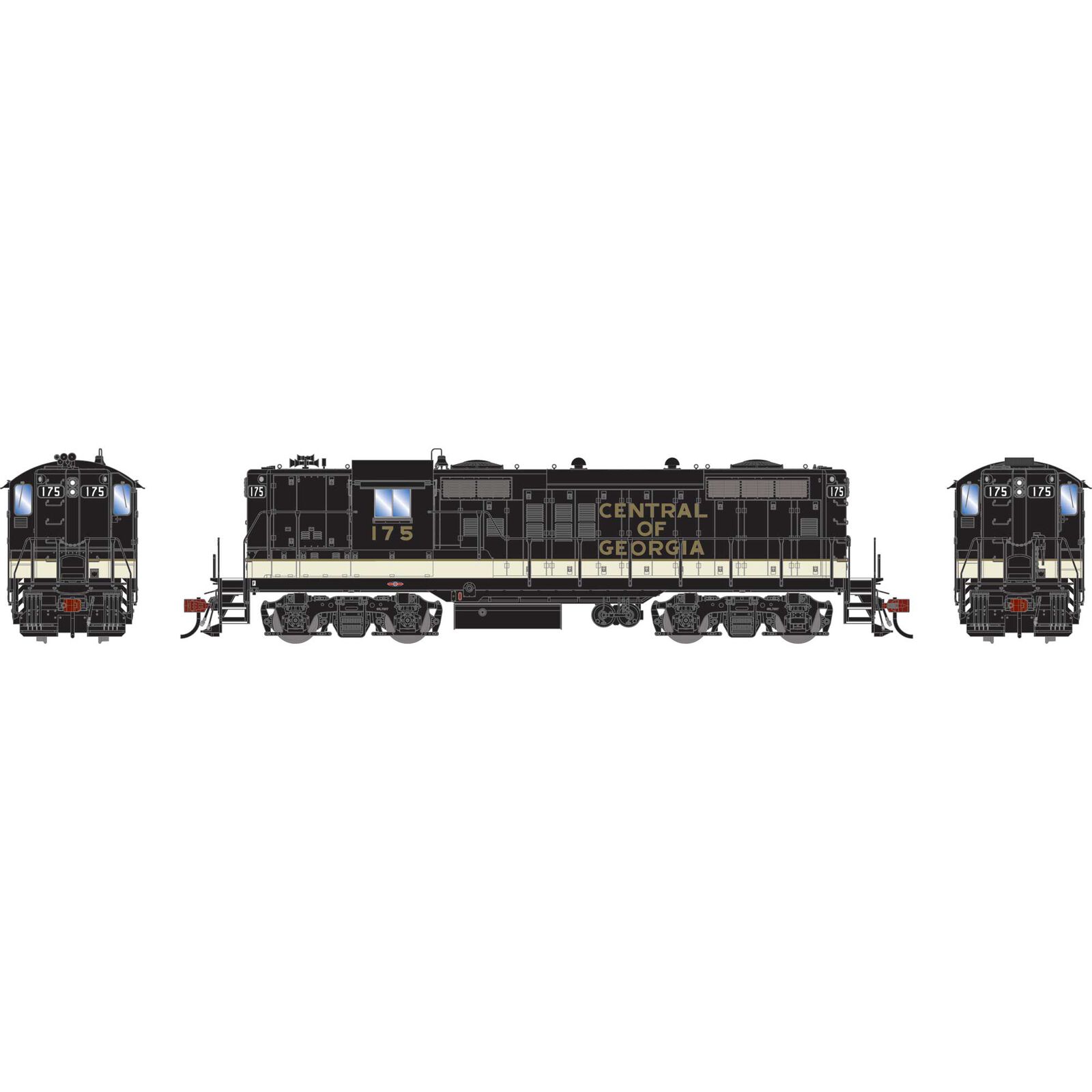 HO GP18 Locomotive with DCC & Sound, CofG/SOU #175