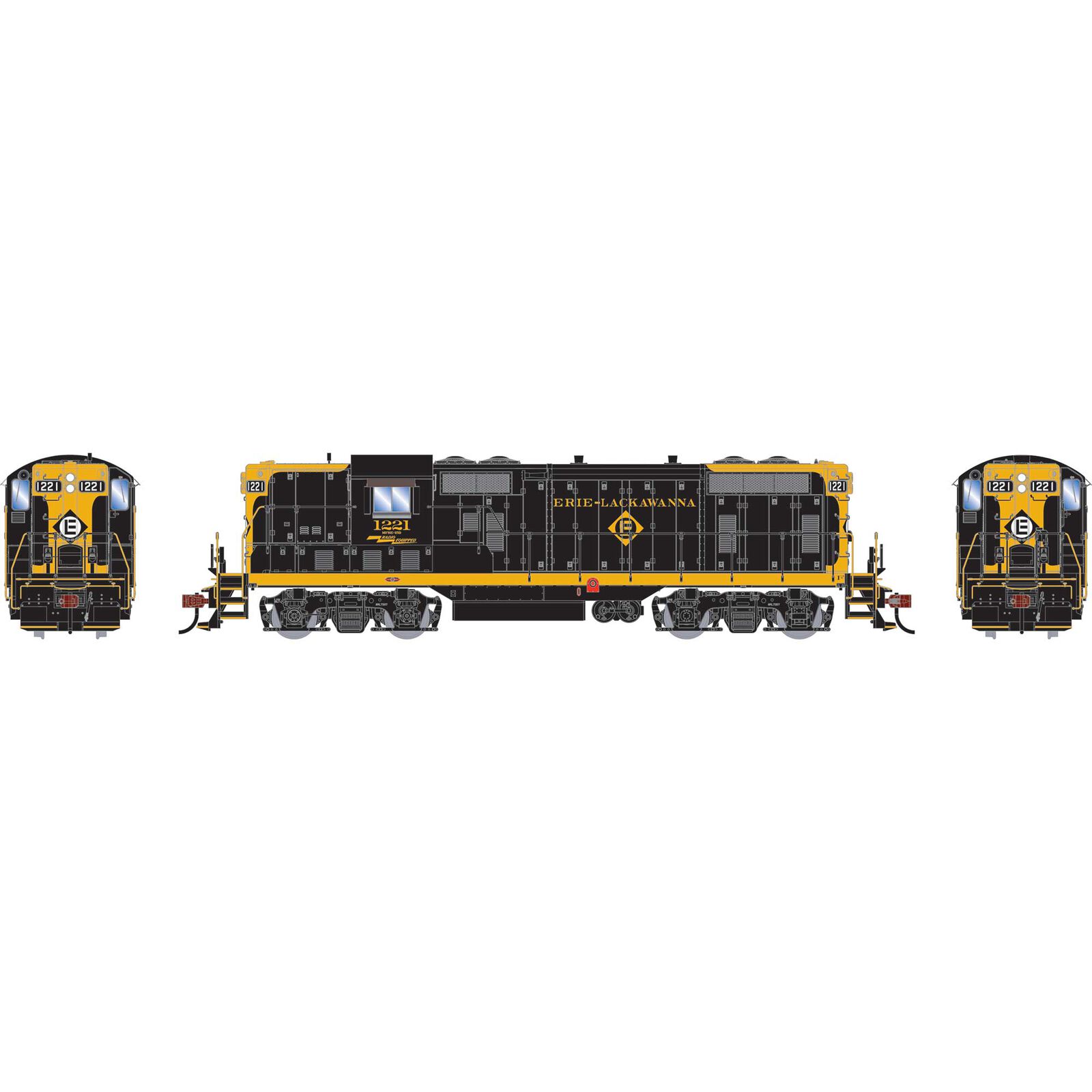 HO GP7 Locomotive with DCC & Sound, EL #1221
