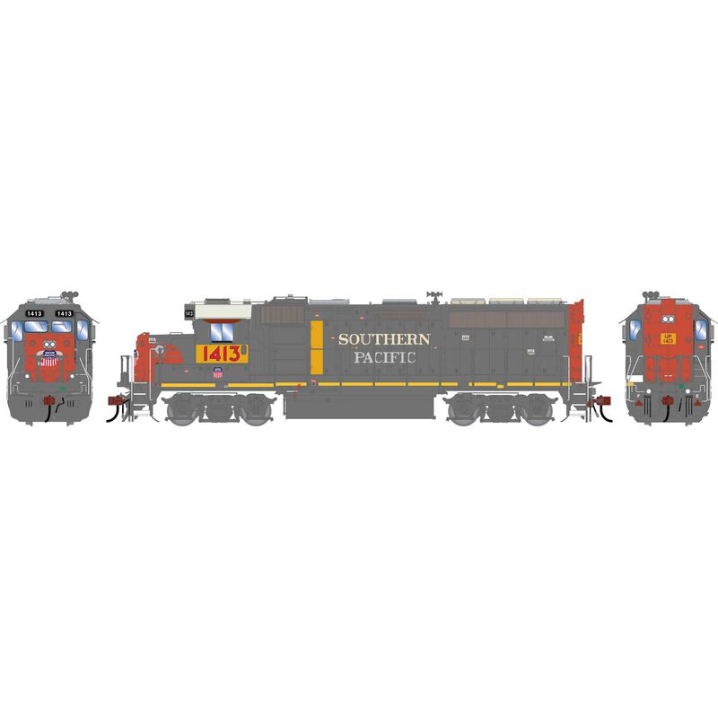 HO GP40-2 Locomotive with DCC & Sound, Primed For Grime UP 'Ex-SP' #1413