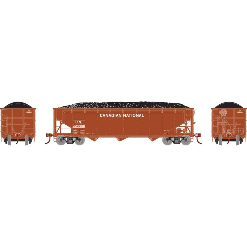 HO 40' Offset Coal Hopper with Load, CN #324480
