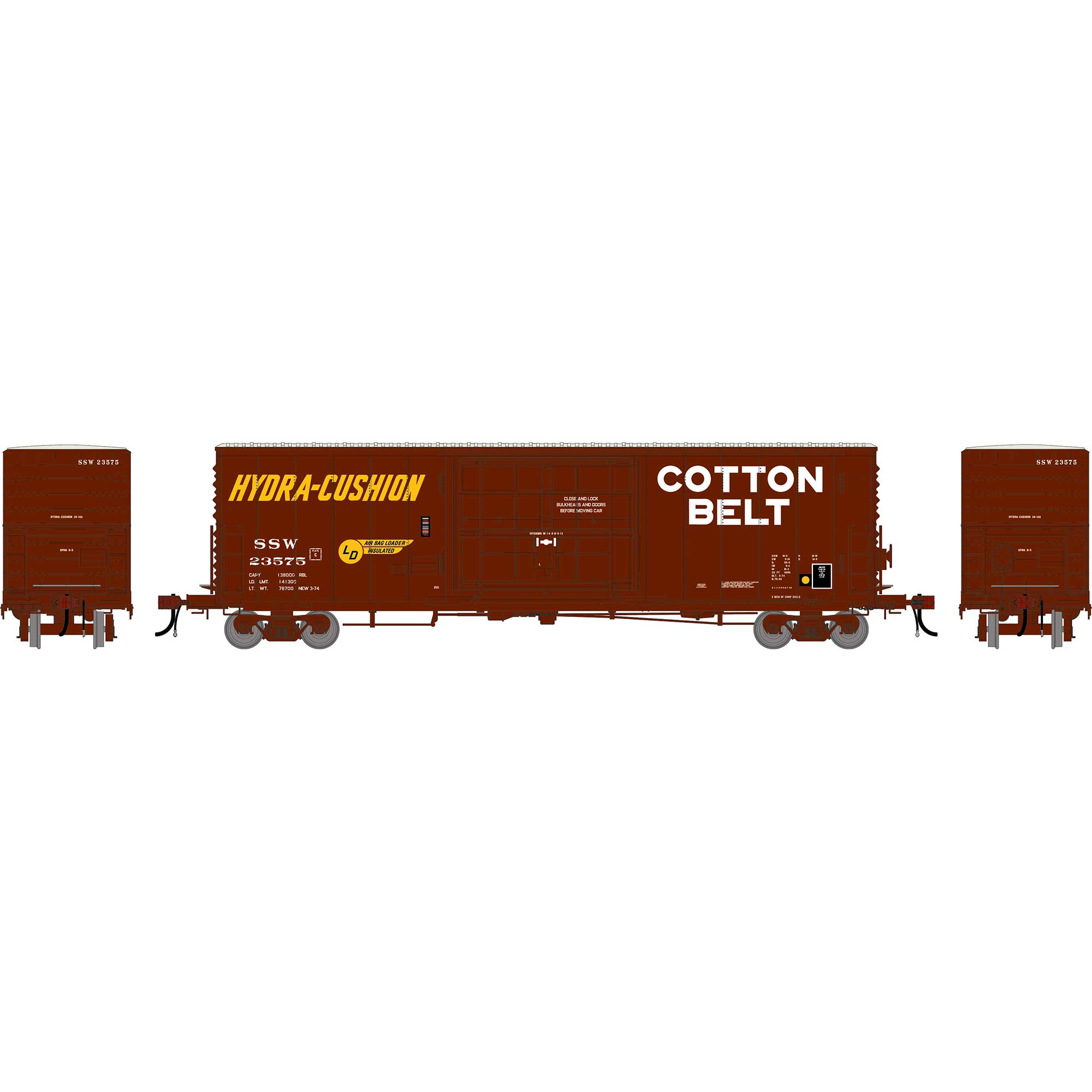 Athearn HO 50ft PC&F Smooth Side Box Car with 14ft Plug Door